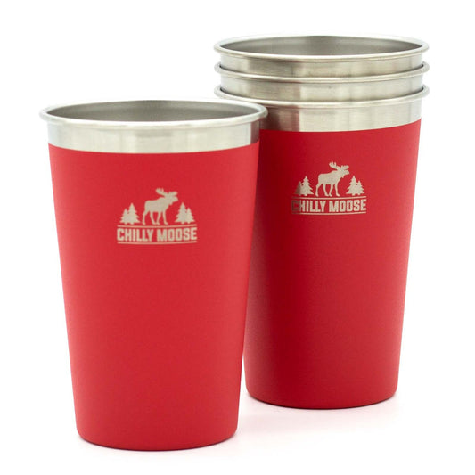 Long Beach Tumblers 4 Piece Set - Canoe Red